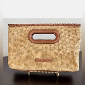MICHAEL Michael Kors Large Rosalie Straw Clutch
(COA)